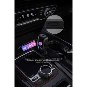 CONCORD BT-16 2IN1 Bluetooth Receiver | USB-Aux Kablo Ses Kontrol Ekran