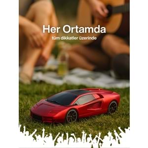 HF-F121 Model Araba Görünümlü Hoparlör Kırmızı