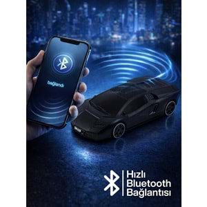 HF-F121 Model Araba Görünümlü Hoparlör Siyah