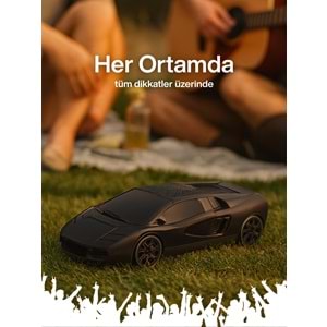 HF-F121 Model Araba Görünümlü Hoparlör Siyah