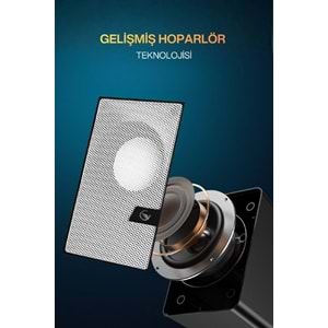 Sprange SR-PN784 3W*2 USB 2.0 + 3.5mm USB 5V Hoparlör Beyaz