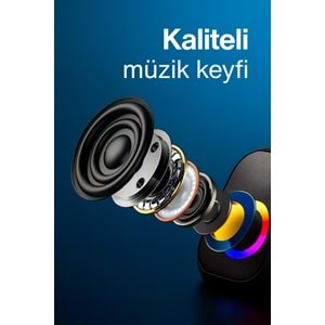 Sprange SR-PN786 2.0 3W*2 USB + 3.5mm 5V Hoparlör Siyah