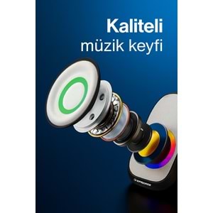 Sprange SR-PN786 2.0 3W*2 USB + 3.5mm 5V Hoparlör Beyaz