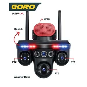 MPIA GORO 16 MP 4 Lens 3*PTZ Wi-Fi Kamera