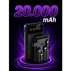 SPRANGE SR-P42 20.000 mAh Dijital Ekranlı Powerbank