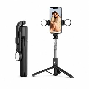 B11S Bluetooth Kumandalı Selfie Çubuğu ve Tripod Siyah