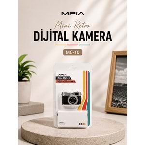 MPIA MC-10 Mini Retro Dijital TF Kartlı Kamera Siyah