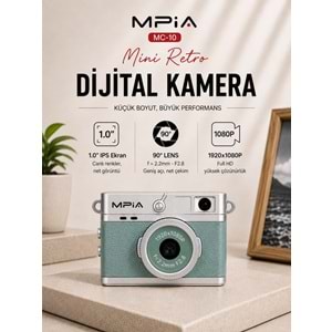 MPIA MC-10 Mini Retro Dijital TF Kartlı Kamera Yeşil