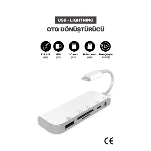 CONCORD BYL-9109L Lightning OTG Dönüştürücü
