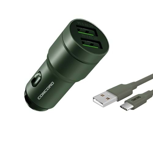 Concord C-772 Type-C Cable + Car Charger