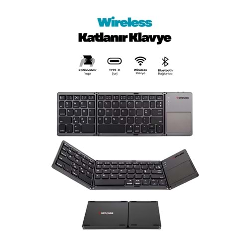 SPRANGE BK-5 Multimedya Q Klavye Katlanır Tasarım