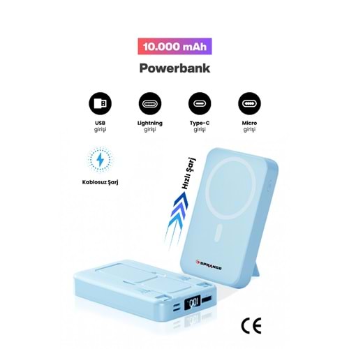 SPRANGE SR-P26M 10000 mAh Powerbank Blue