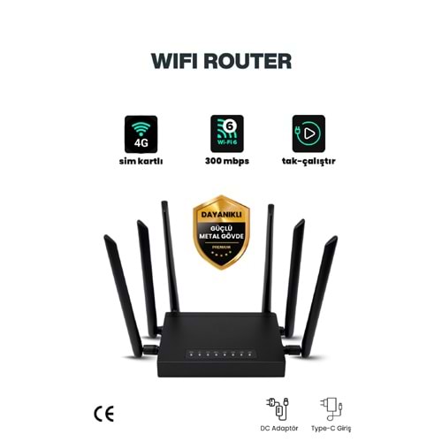B825 300 Mbps 2.4 GHz. 4G ROUTER