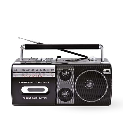 SPRANGE SR-28W Bt/Fm/Usb Kaset Çalar Siyah