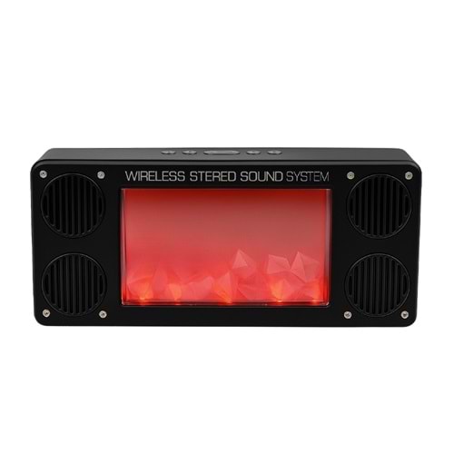 L45 Bt/Fm/Usb Alev & Şömine Efekti Hoparlör Siyah
