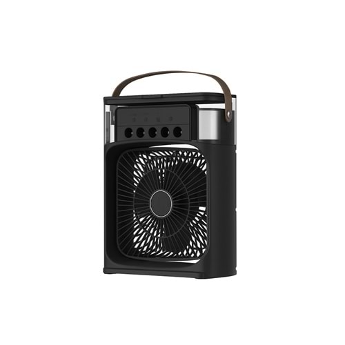 CONCORD MS-55 Hava Nemlendirici RGB Işıklı Soğutucu Fan Siyah