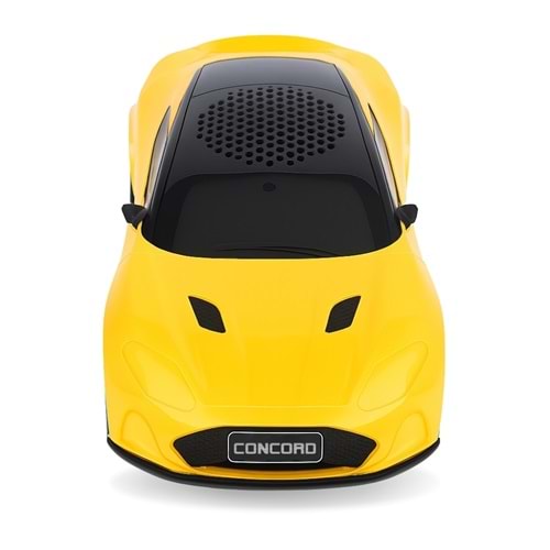 P331 Bt/Fm/Usb Model Araba Görünümlü Hoparlör Sarı