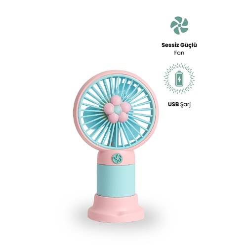 CONCORD MS-50 Mini Fan Flower Pembe