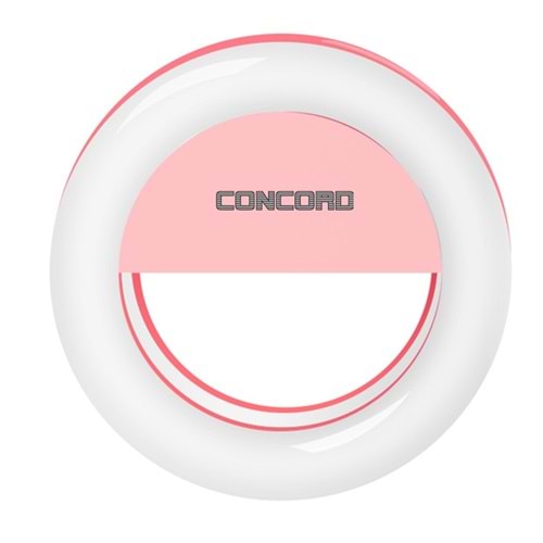 CONCORD GZ999 Clip-Fill Taşınabilir Mini Led Telefon Selfie Işığı Pembe