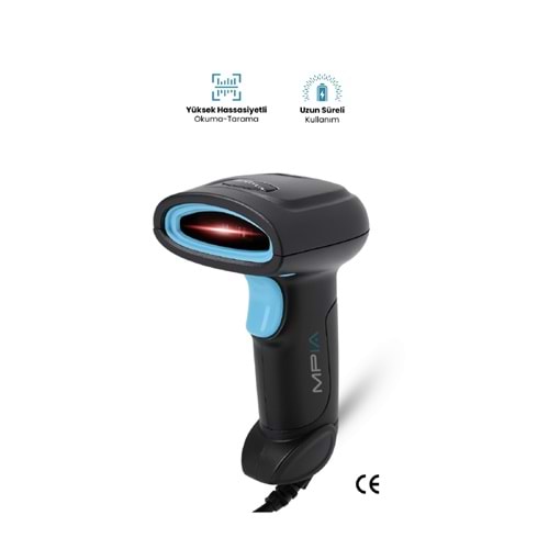 MPIA BS-1 USB Kablolu 1D/2D Barkod & Karekod Okuyucu
