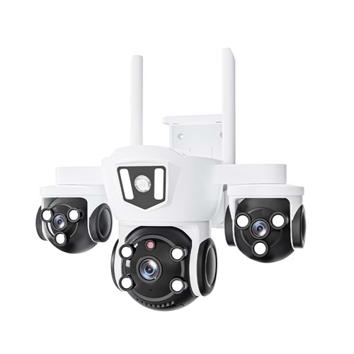 MPIA MIZU 6 MP Üç Lens Wi-Fi / TF Kart Girişli Kamera