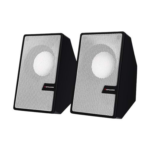 Sprange SR-PN784 2.0 3W*2 USB + 3.5mm USB 5V Hoparlör Beyaz