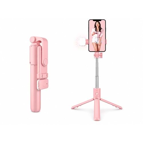 H1S Selfie Stick Pembe