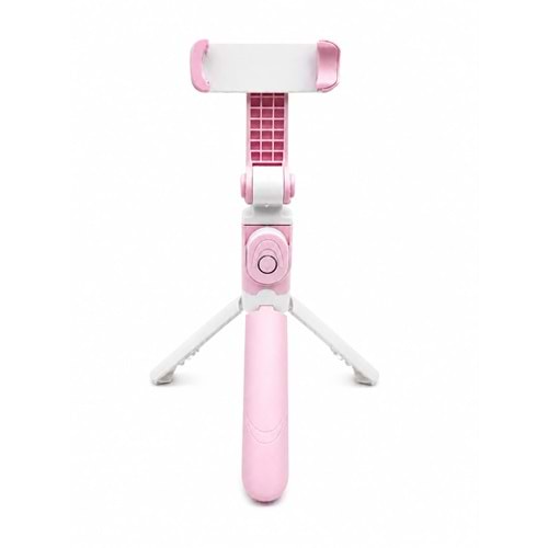 XT-09 Selfie Stick Pembe