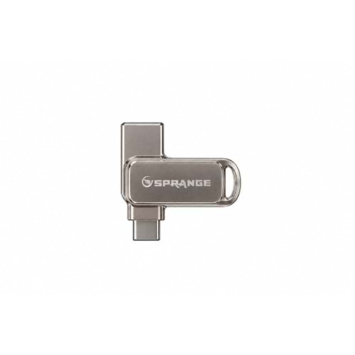 SPRANGE SOTGT128 USB 3.2 Type-C & Usb 128GB Metal Flash Disk