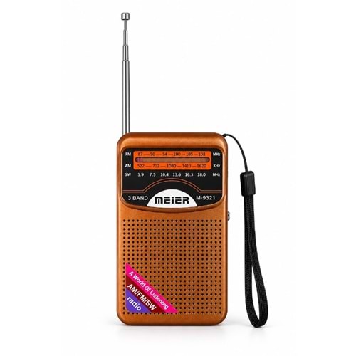 M-9321 BT/FM/USB SPEAKER Gold