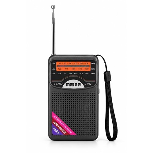 M-9321 BT/FM/USB SPEAKER Siyah