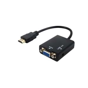 CONCORD C-554 HDMI To VGA Ses Kablosu 3,5mm.