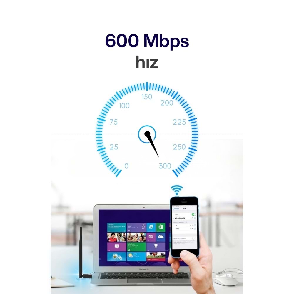 CONCORD W-3 600 Mbps Wi-Fi Adaptör
