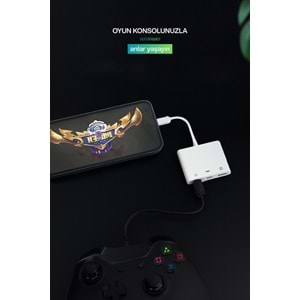 CONCORD JH-0511 Çift USB Bağlantı Lightning OTG Dönüştürücü