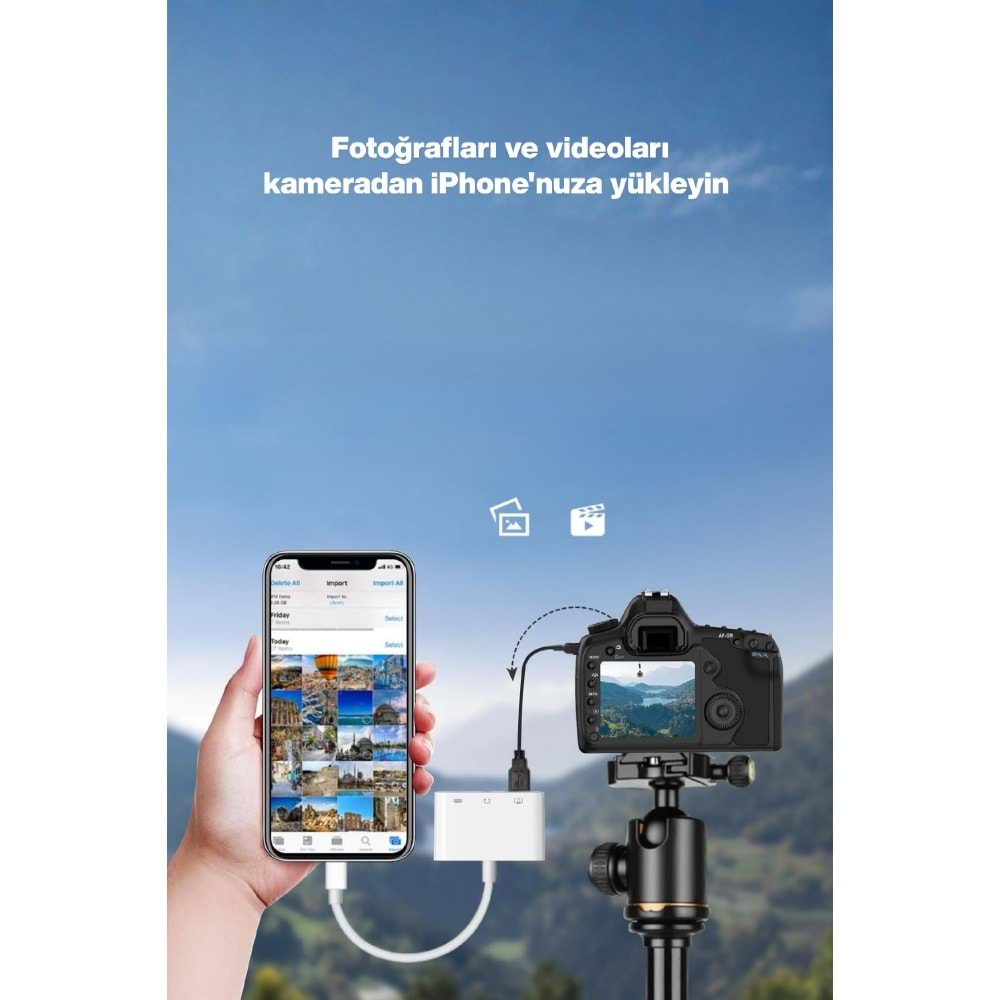 CONCORD JH-0513 USB 2.0 Lightning OTG Dönüştürücü