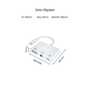 CONCORD JH-0513 USB 2.0 Lightning OTG Dönüştürücü