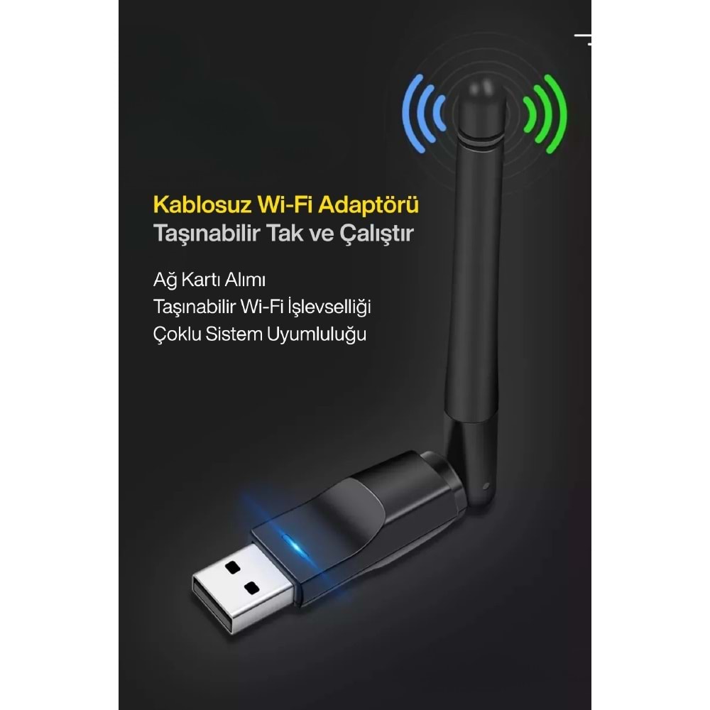 CONCORD W-7 Uydu Alıcılı Wi-Fi Adaptör