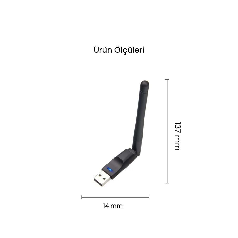 CONCORD W-7 Uydu Alıcılı Wi-Fi Adaptör