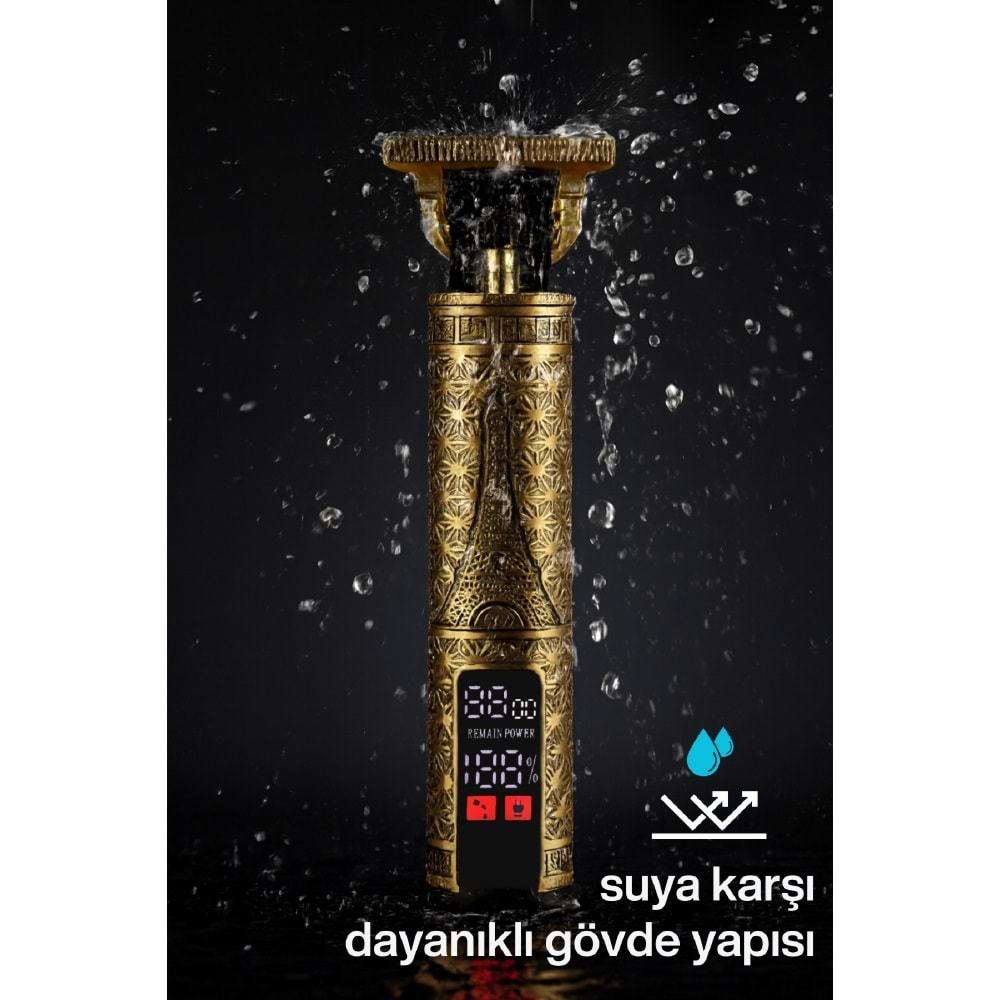 CONCORD TMG-4 Dijital Şarj Göstergeli 1200mAh Profesyonel Saç Sakal Tıraş Makinesi