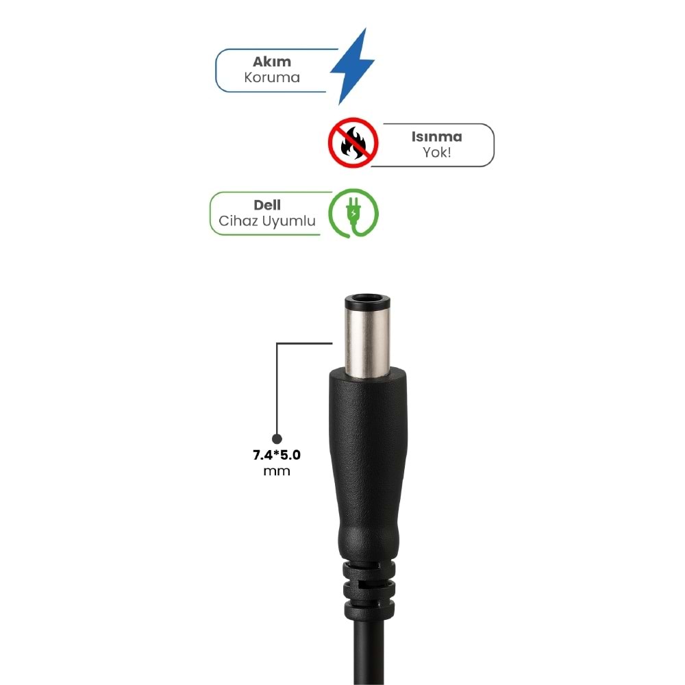 SPRANGE SR-L6 19.5V 4.62A 7.4 * 5.0mm 90W DELL İçin Laptop Adaptör