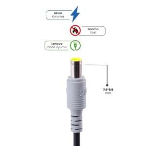 SPRANGE SR-L2 20V 4.5A 7.9 * 5.5mm 90W LENOVO İçin Laptop Adaptör