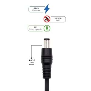 SPRANGE SR-L15 19V 4.74A 4.8 * 1.7mm Bullet 90W HP İçin Laptop Adaptör