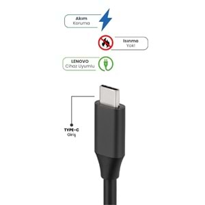 SPRANGE SR-L19 20V 3.25A TYPE-C 65W LENOVO İçin Laptop Adaptör