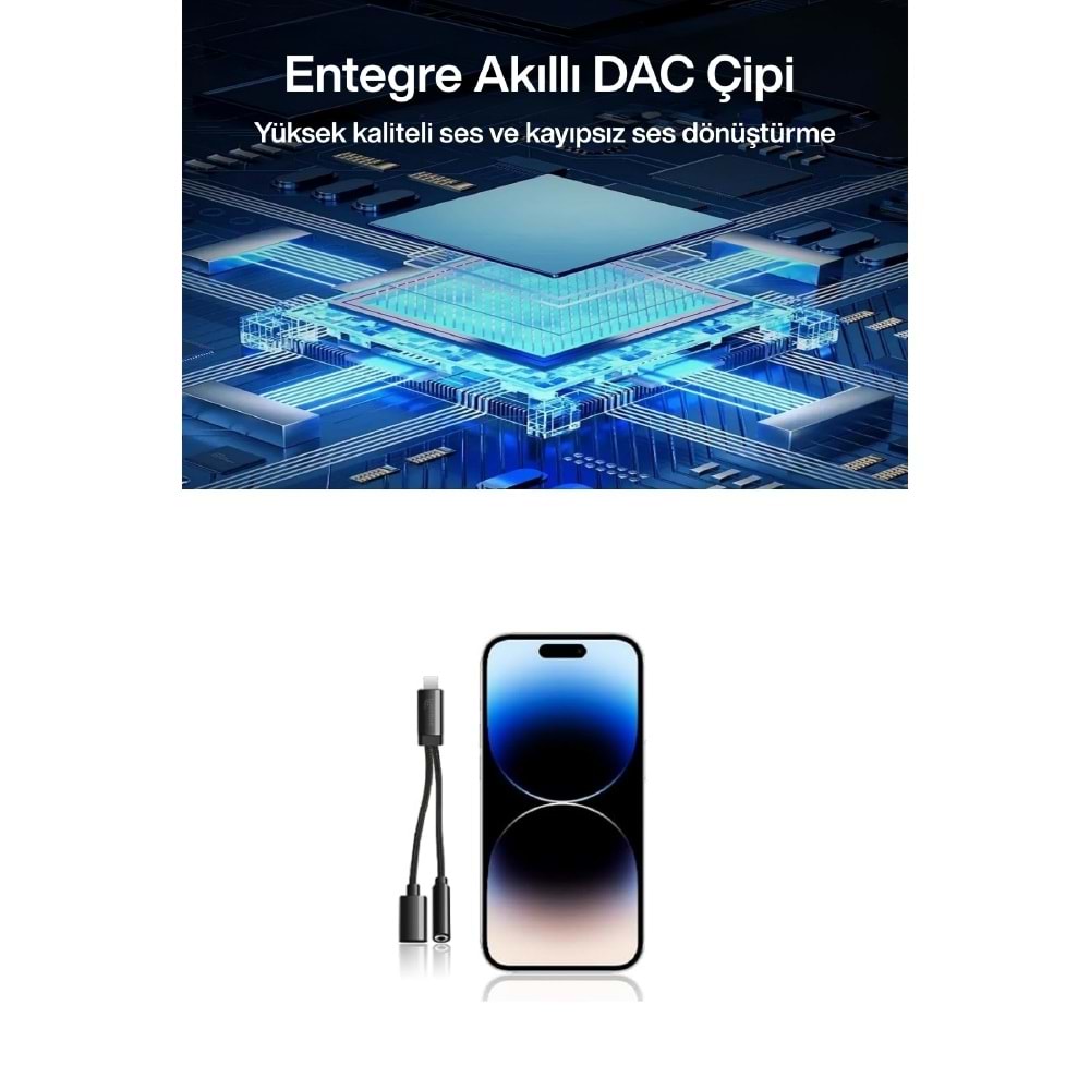 SHOAMI SH-016 2in1 Lightning Aux Çevirici