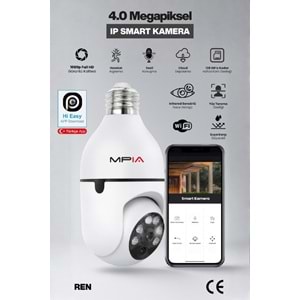 MPIA REN 4 MP 1 Lens PTZ Wi-Fi Ampül Kamera
