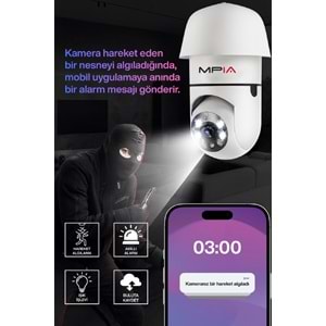 MPIA REN Plus 3 MP Wi-Fi IP TF Kart Girişli Kamera 360° Panorama