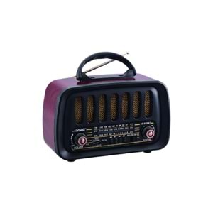 NS-8129BT Bluetooth USB & TF & Aux Girişi Nostalji FM Radyo