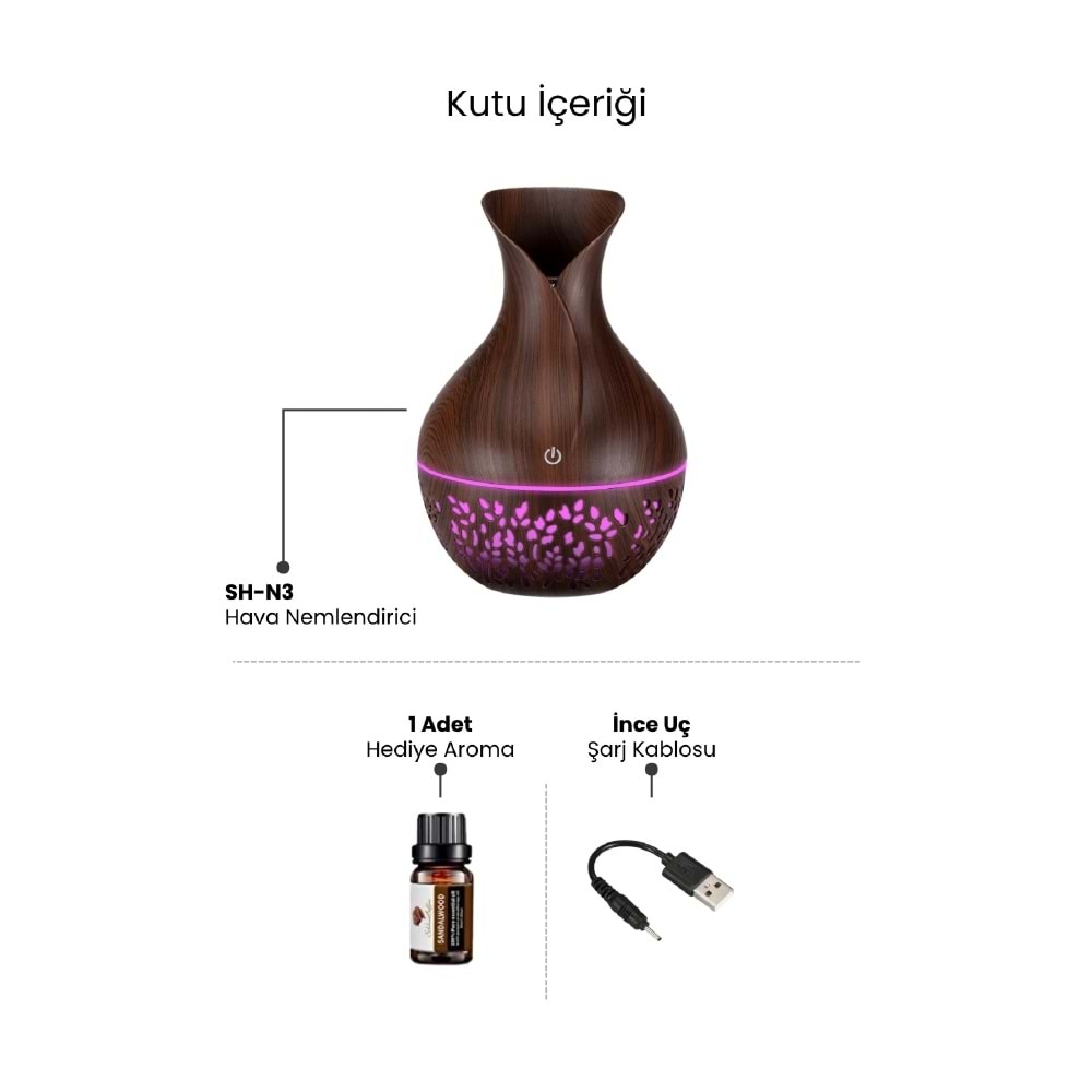 SHOAMI SH-N3 Aromalı Hava Nemlendirici 150 ML