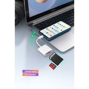 CONCORD USHTC TYPE-C Bağlantı 3.0 Kart Okuyucu