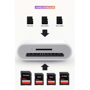 CONCORD USHTC TYPE-C Bağlantı 3.0 Kart Okuyucu
